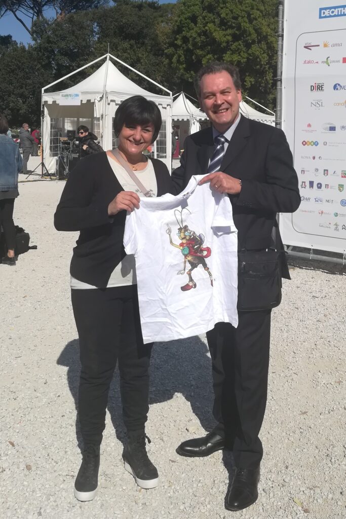 Roberta Cafarotti Earth Day e Antonio Rancati Cetri Tires con il Grillo Parlnate edizione 2017