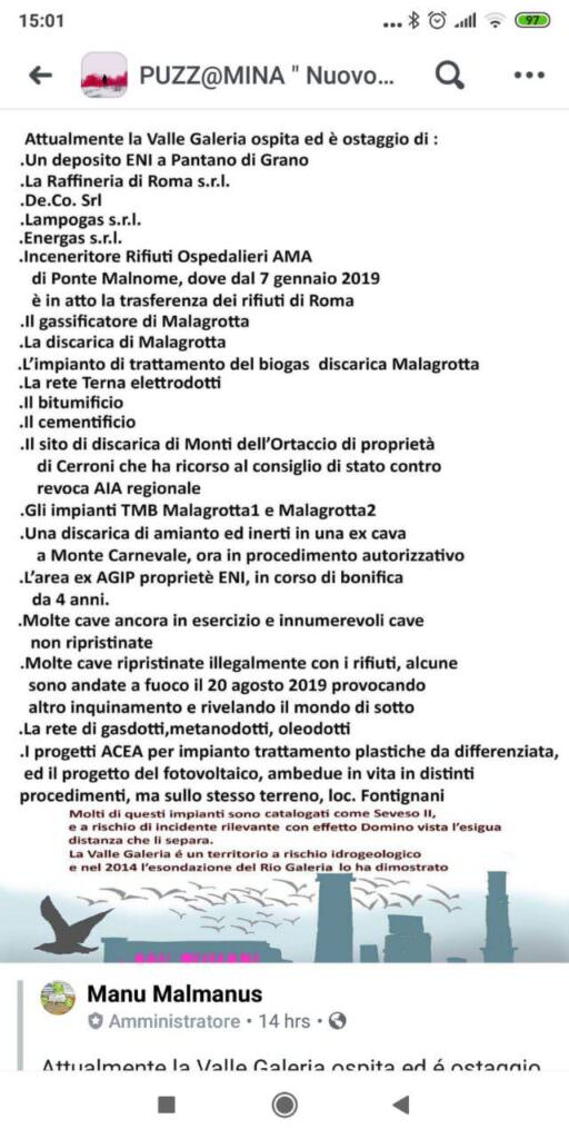 Impianti valle galeria