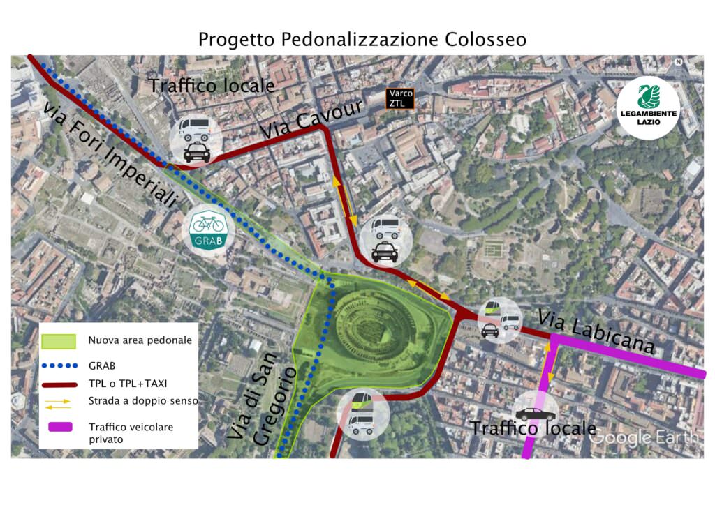 Roma, Legambiente lancia il progetto per liberare il Colosseo dalle auto a 40 anni esatti dalla prima pedonalizzazione 1 pedonalizzazione colosseo