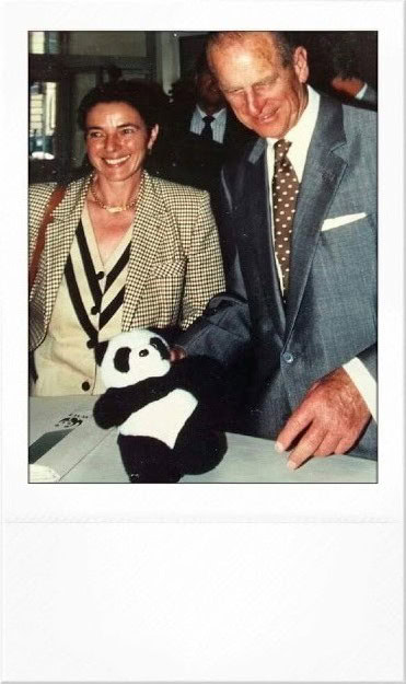 grazia Francescato Presidente WWF con Principe Filippo 1995