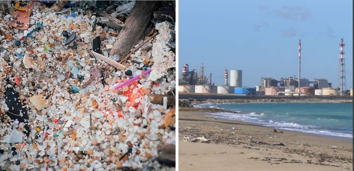 granuli plastica spiagge puglia