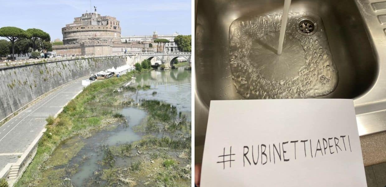 siccita negazionisti rubinetti aperti