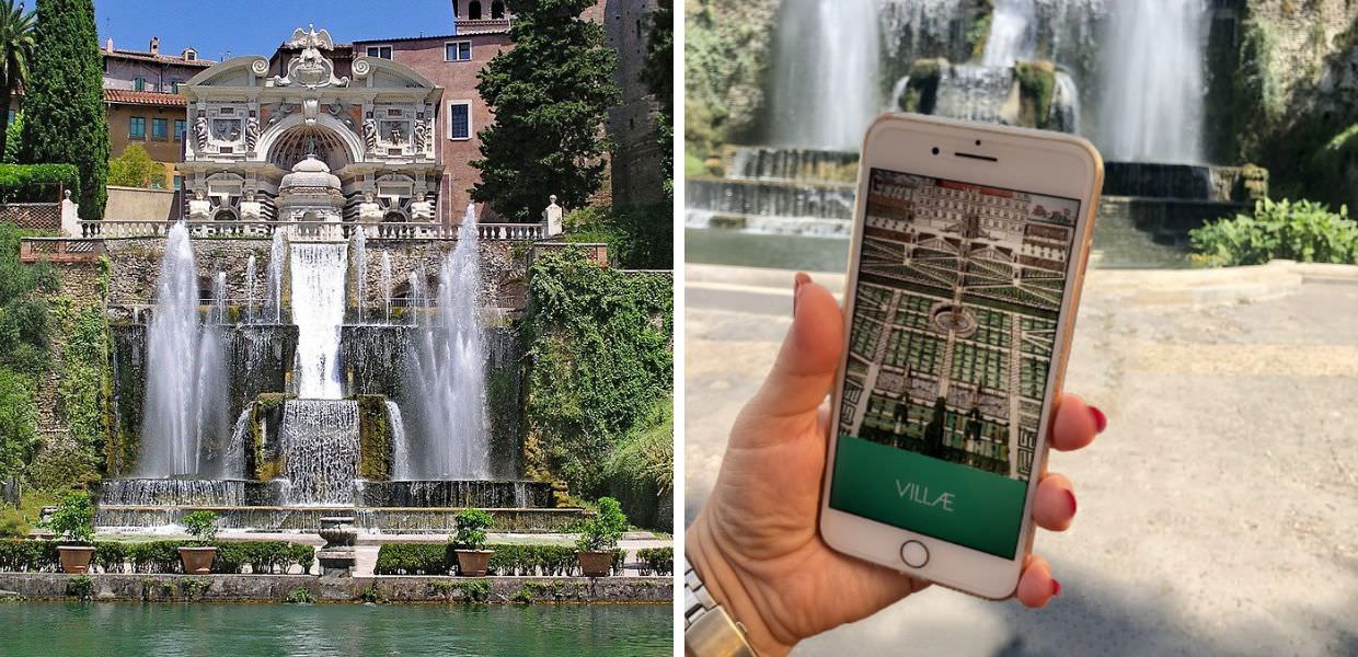 Arriva VILLÆ, l'App per scoprire tutti i segreti di Villa d'Este e di Villa Adriana