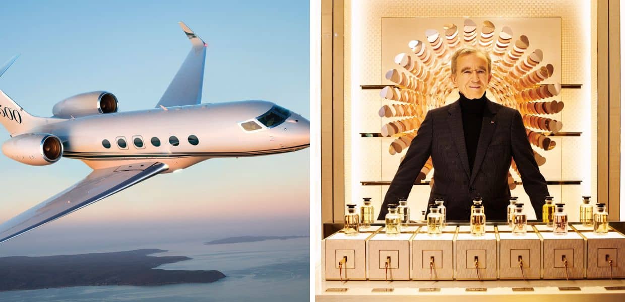 Bernard Arnault jet privato