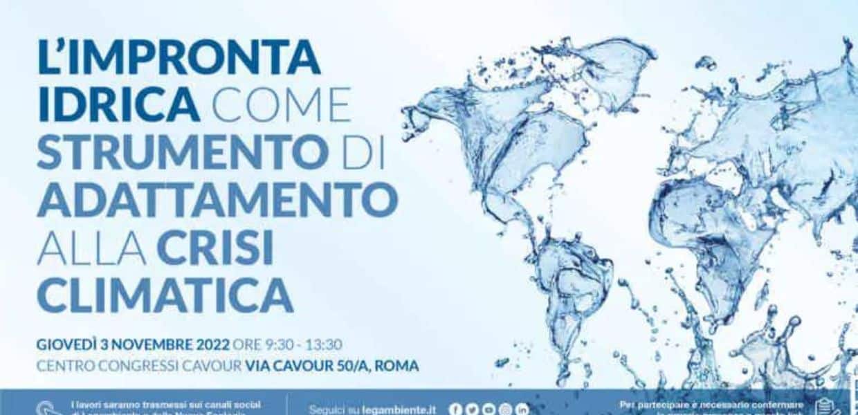 clima impronta idrica italia legambiente