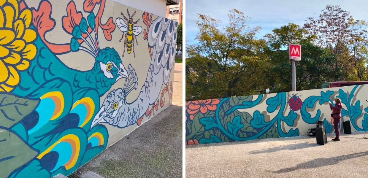 piazza annibaliano roma murales