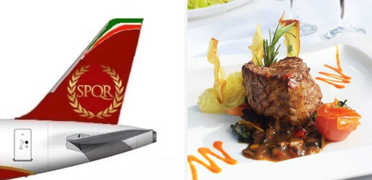 A bordo degli aerei di AviaRoma soltanto piatti con carne coltivata