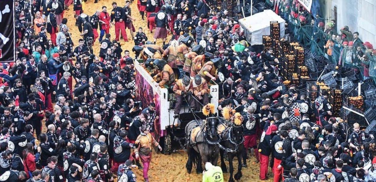 Carnevale di Ivrea, ecco come vengono riutilizzate le arance dopo la battaglia