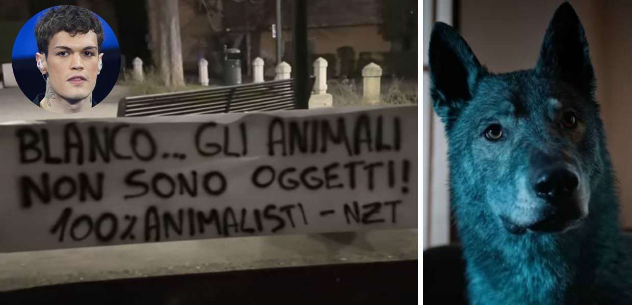 Animalisti contro Blanco per il cane blu de "L'Isola delle Rose"
