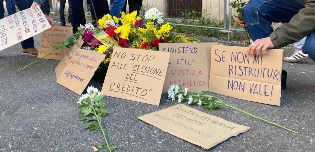 superbonus manifestazione roma