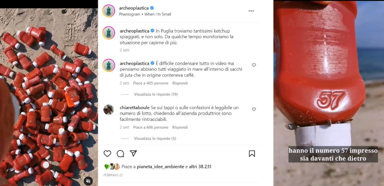 Rifiuti, perché la costa del Salento è invasa da migliaia di bottiglie di ketchup? Il video