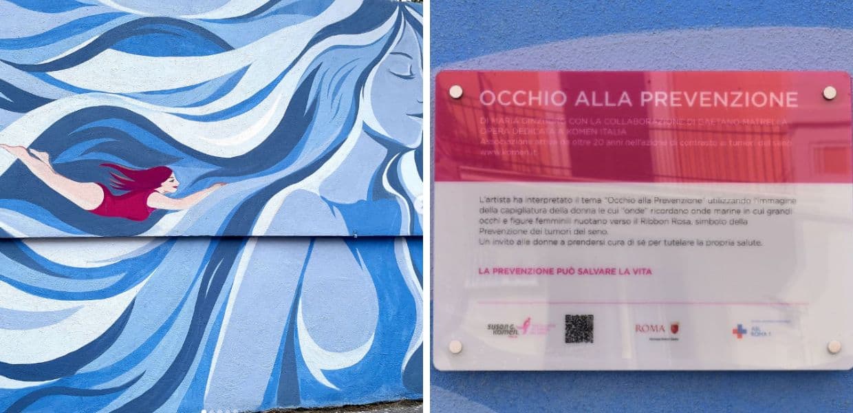 komen italia murale roma