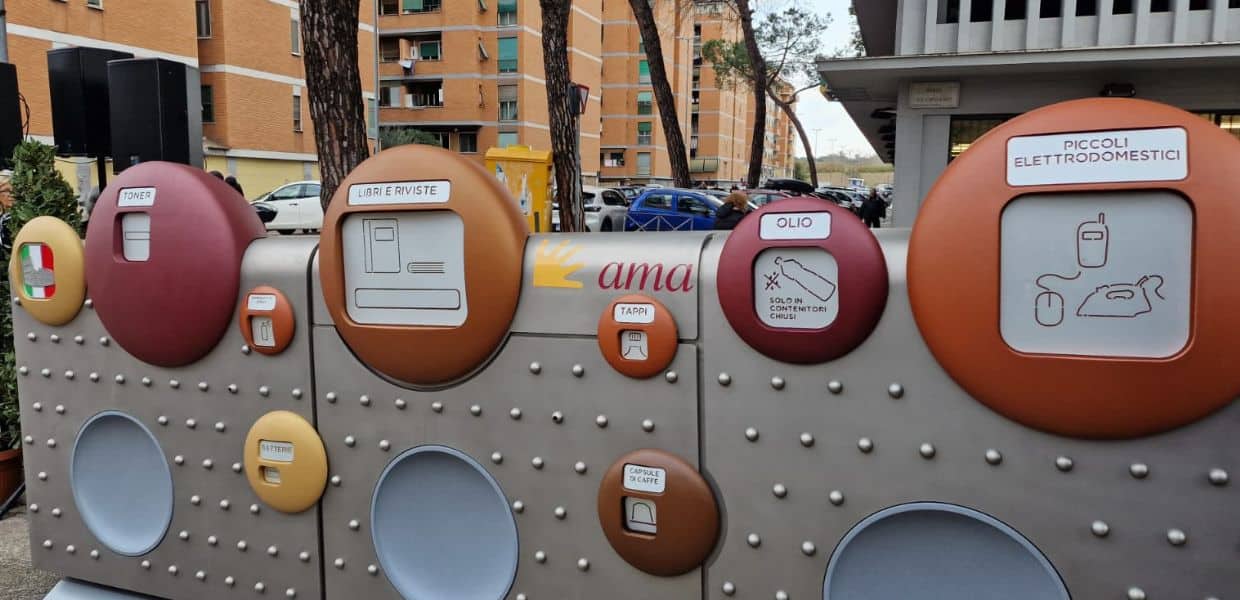 rifiuti maxicontenitore roma