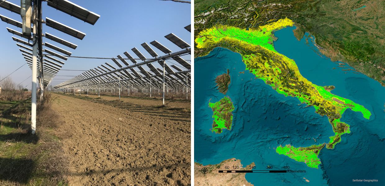 agrivoltaico mappa enea italia