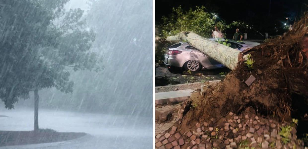 downburst nord italia temporali trombe aria allagamenti