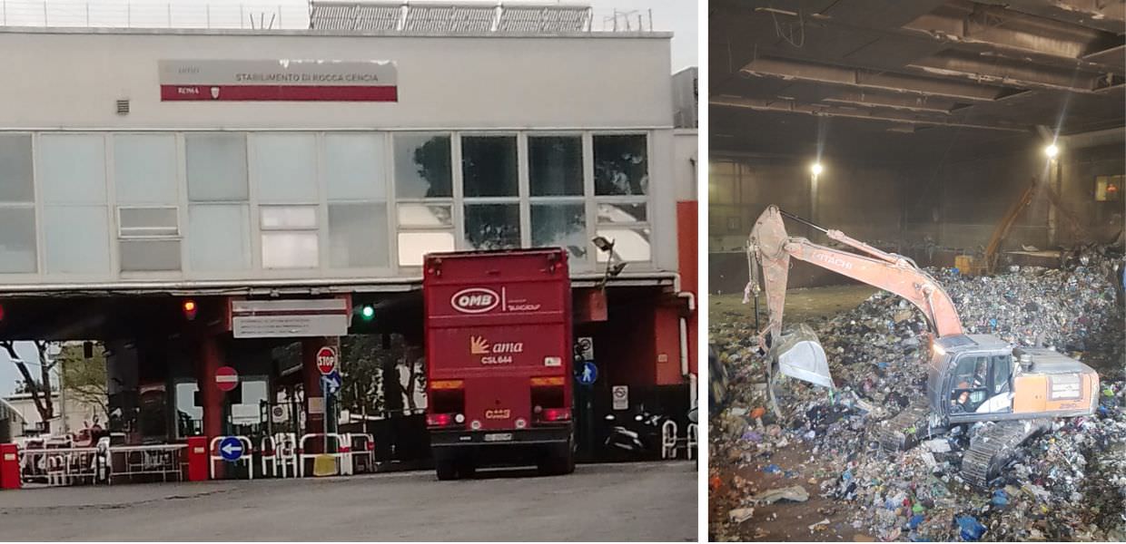 roma rifiuti carta plastica