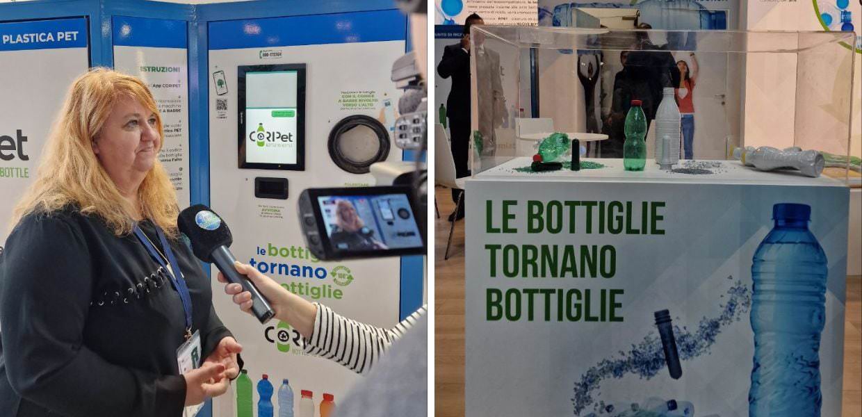 coripet ecocompattatori bottiglie plastica