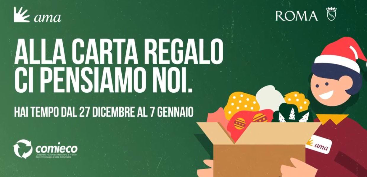 Rifiuti, a Roma la lotteria di Natale per la raccolta di carta e cartone