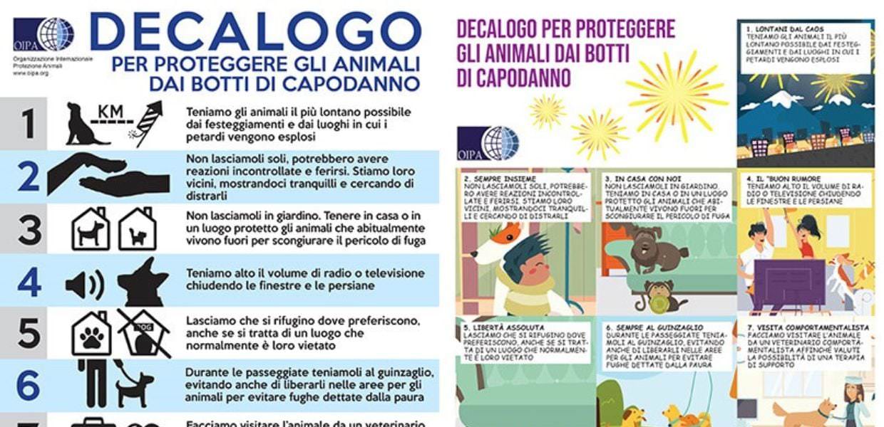 come proteggere animali botti capodanno oipa