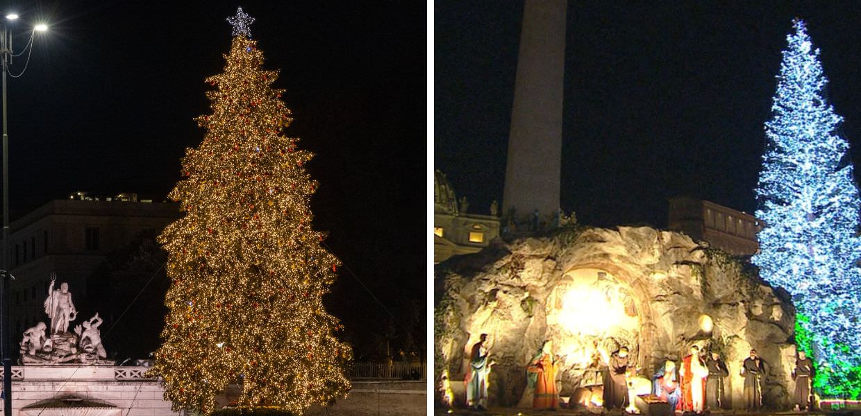 natale alberi roma