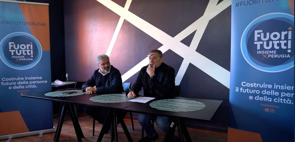 Perugia, presentata l’associazione ‘Fuori Tutti’ con Tuteri e Giottoli