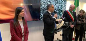 Strasburgo, Ceri di Gubbio in mostra per i 50 anni dello Stemma della Regione Umbria, foto Peppucci e Stirati