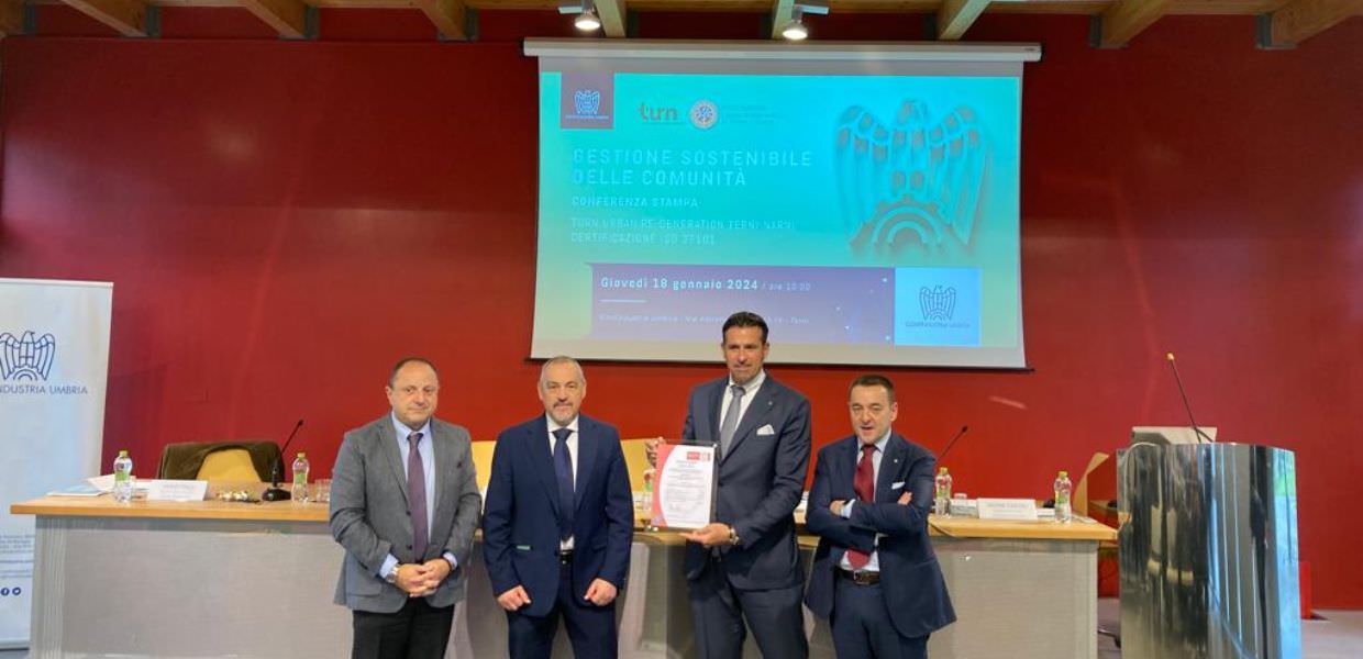 Terni, certificato di sostenibilità a 31 imprese della conca ternana