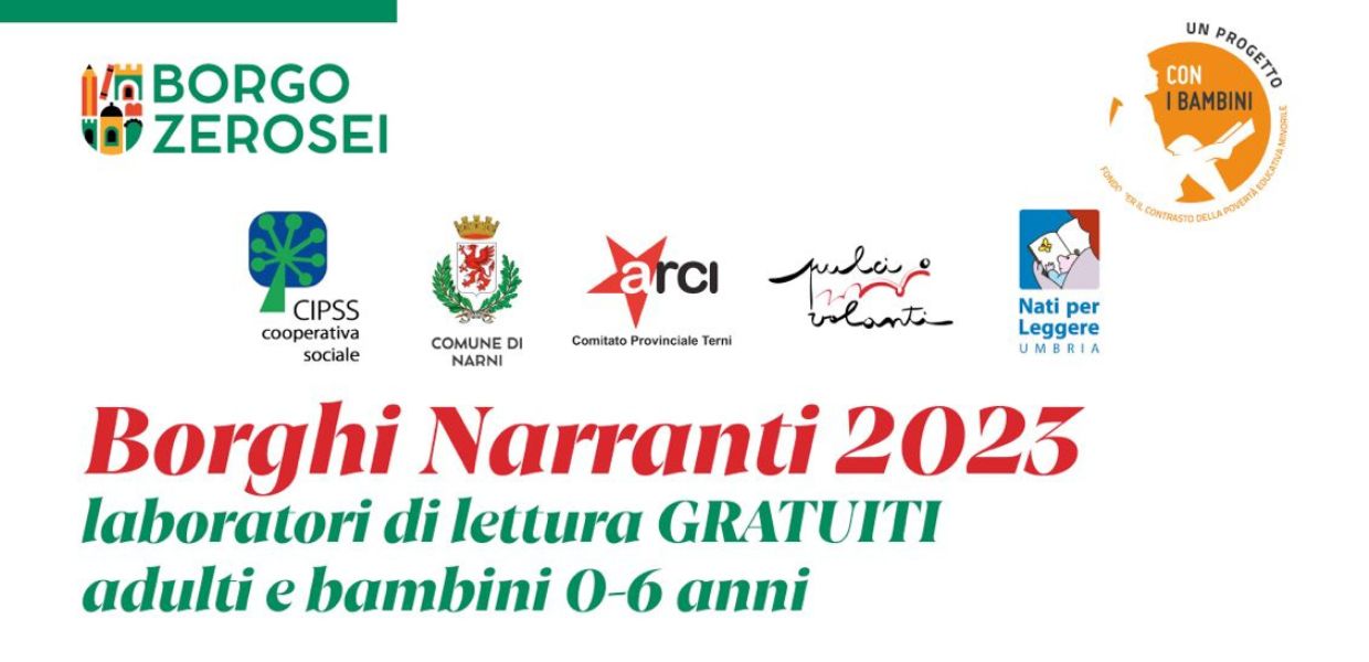 Umbria, Borgo ZeroSei, Borghi maestri e Borghi da leggere, progetto contro la povertà educativa