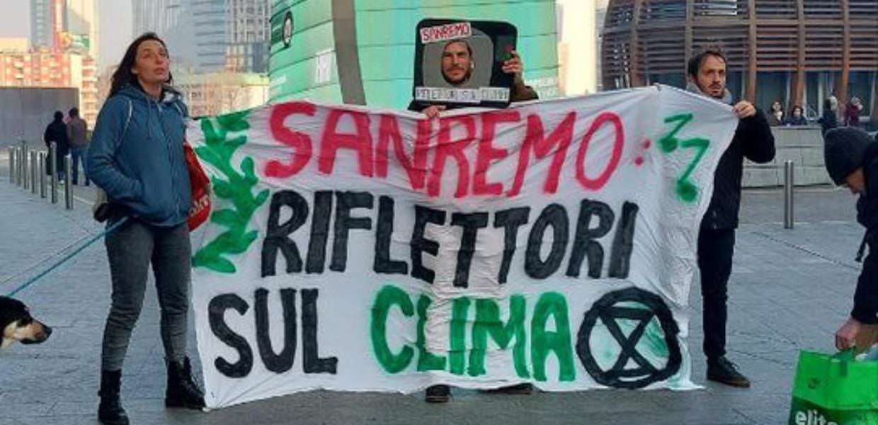 clima extinction rebellion sanremo
