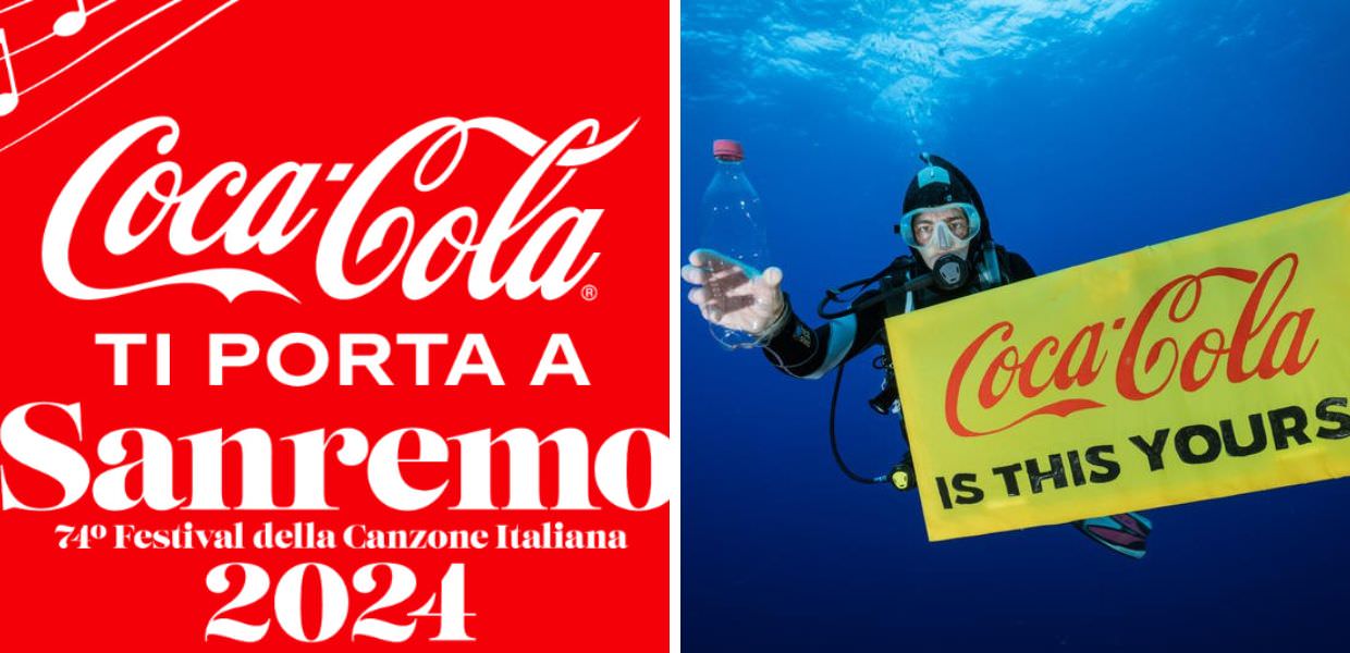 coca cola greenwashing sanremo 2024