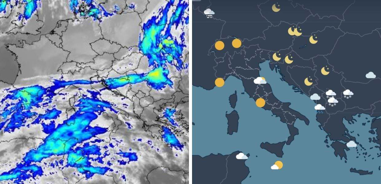 meteo previsioni italia freddo pioggia