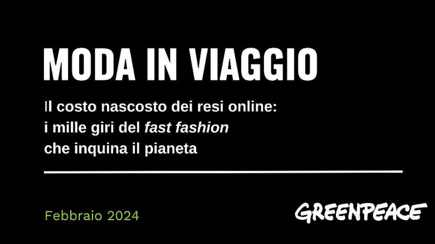 Moda in viaggio costo nascosto dei resi online greenpeace report