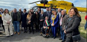 Umbria, inaugurato il servizio di elisoccorso regionale, foto elicottero
