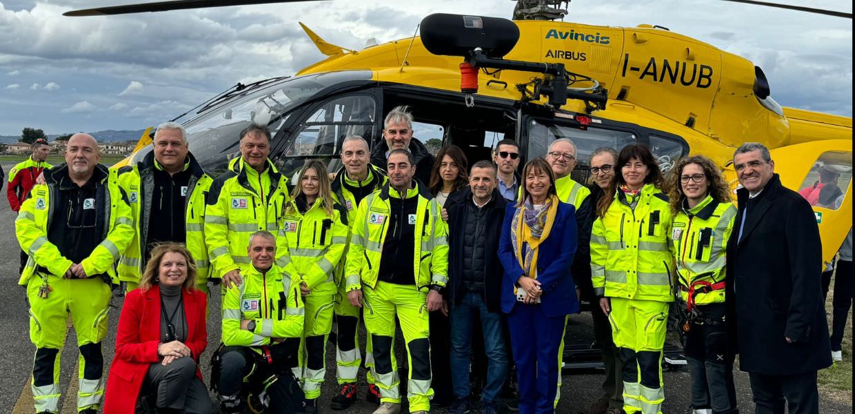 Umbria, inaugurato il servizio di elisoccorso regionale