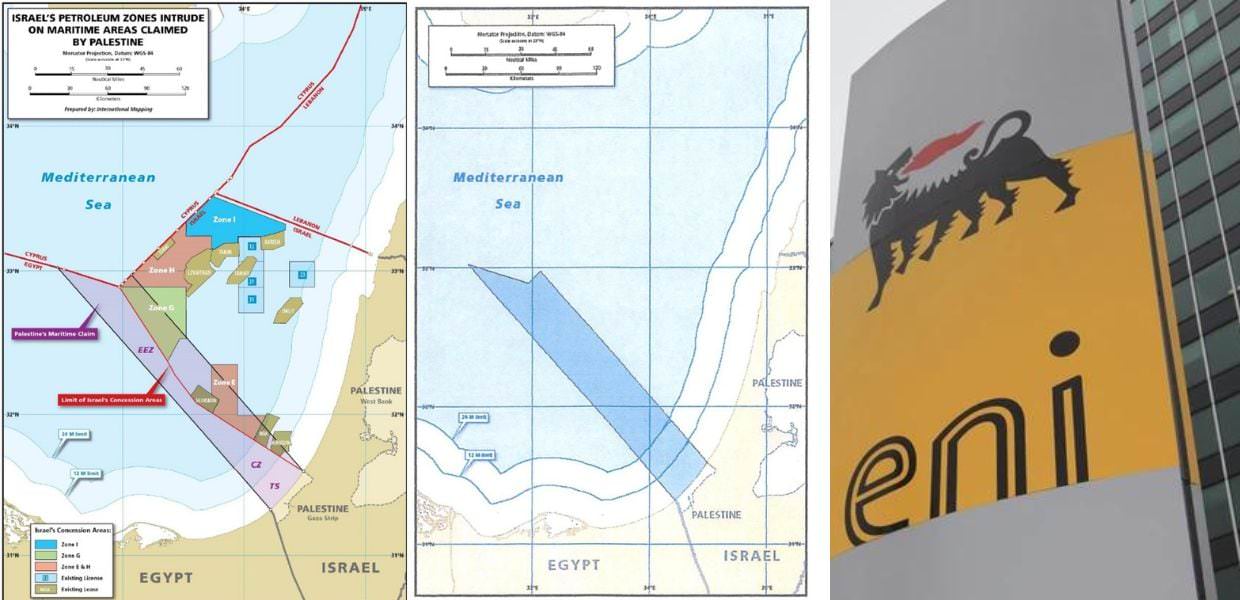 eni gas palestina israele