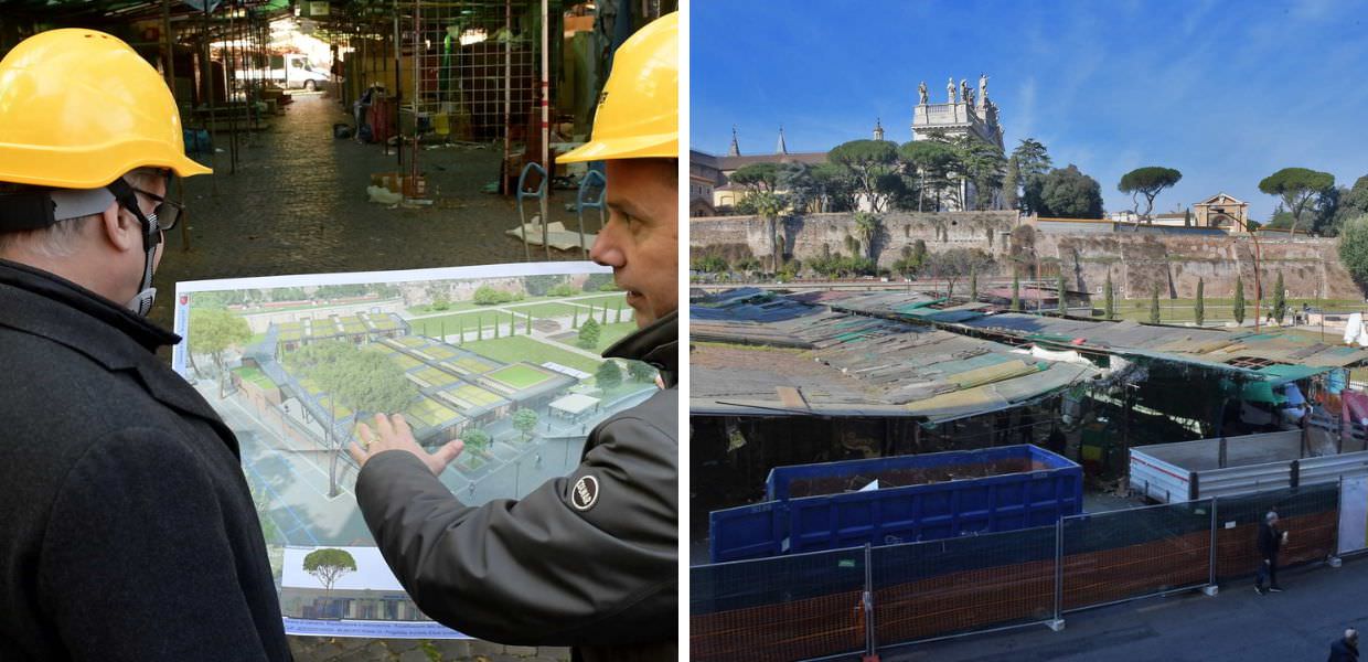 roma mercato via sannio riqualificazione