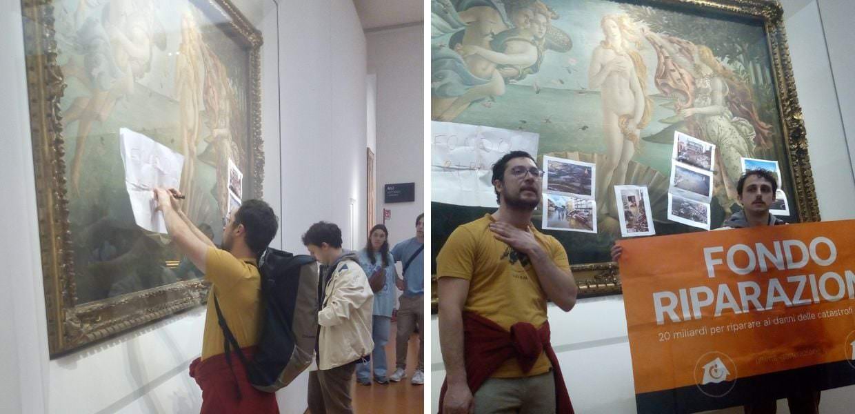 ultima generazione multa uffizi firenze