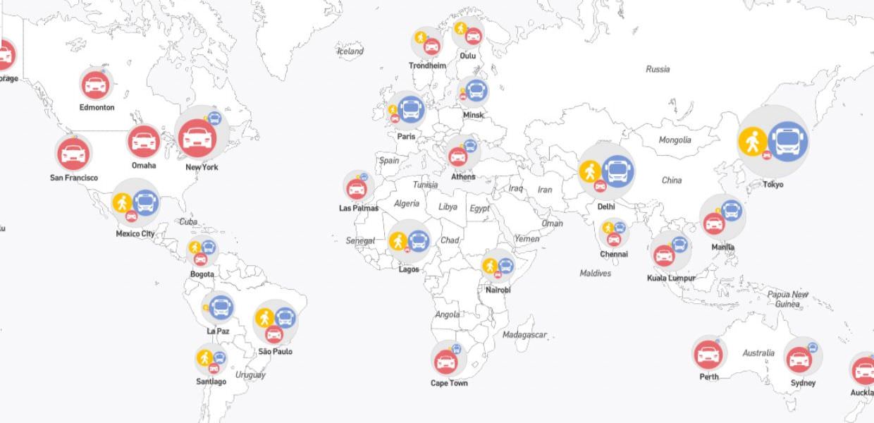 Il 51% degli spostamenti è in auto. Il modello ABC che studia la mobilità globale