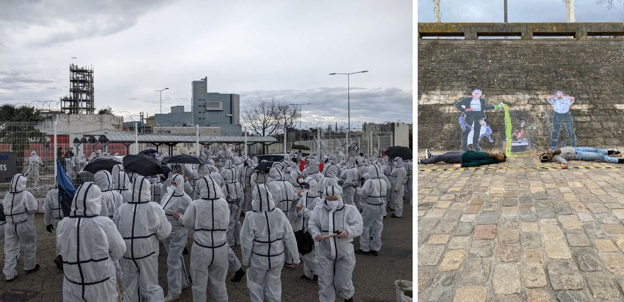 PFAS, oltre 300 attivisti in protesta alla fabbrica Arkema in Francia