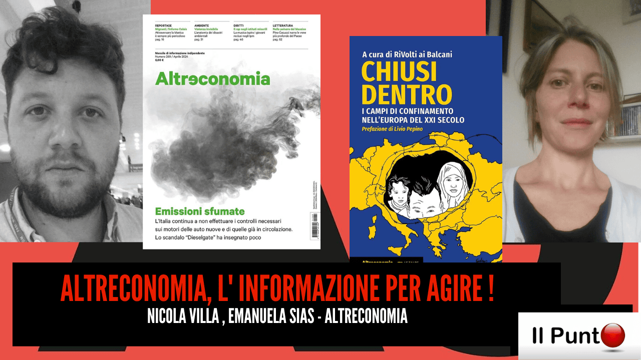 Nuova puntata del Punto questa sera alle 22.30 su TeleAmbiente, canale 18 del DTT Lazio e Umbria e 221 nazionale. Ospiti di questa puntata Nicola Villa e Emanuela Sias, rispettivamente Direttore editoriale e responsabile marketing di Altreconomia.