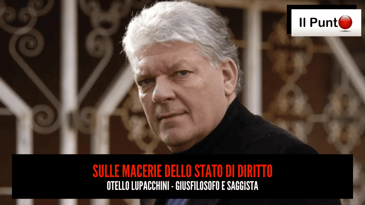 Nuova puntata del Punto questa sera alle 22.30 su TeleAmbiente, canale 221 DTT nazionale e 18 Lazio e Umbria. Ospite il giusfilosofo Otello Lupacchini.