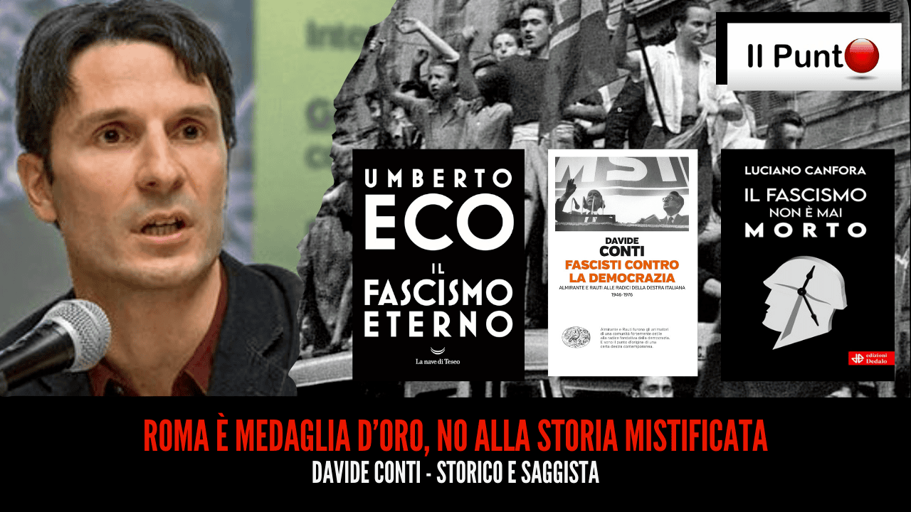 Nuova puntata del Punto questa sera alle 22.30 su TeleAmbiente, canale 18 del DTT Lazio e Umbria e 221 nazionale. Ospite lo storico e saggista Davide Conti.