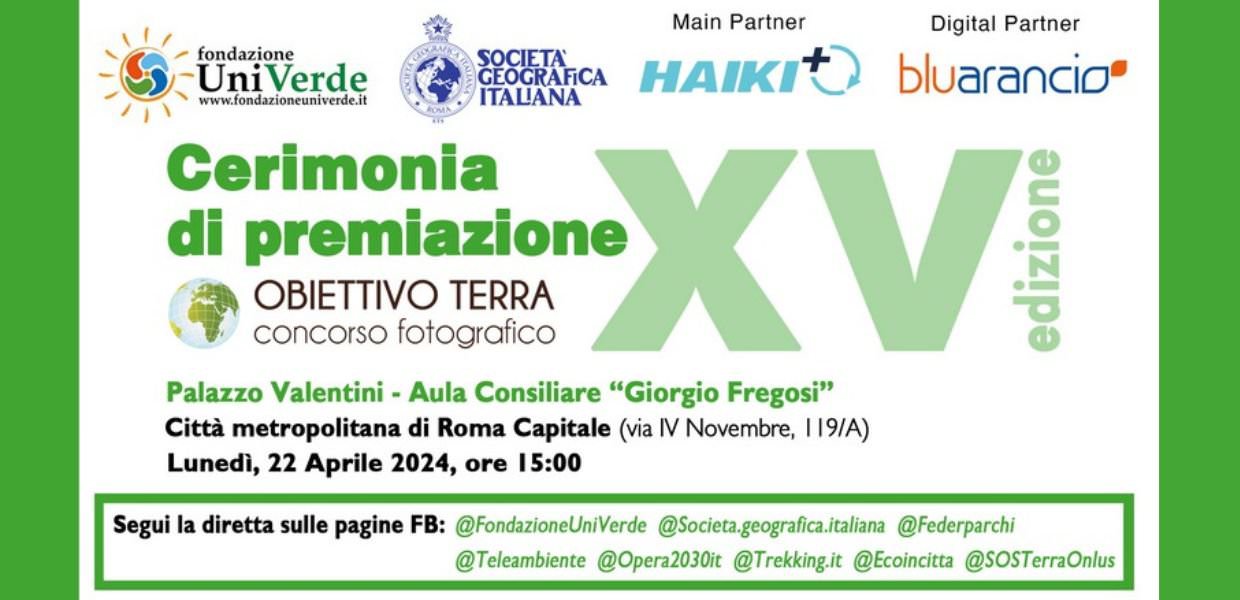 Obiettivo Terra 2024, la premiazione il 22 aprile in occasione della Giornata della Terra