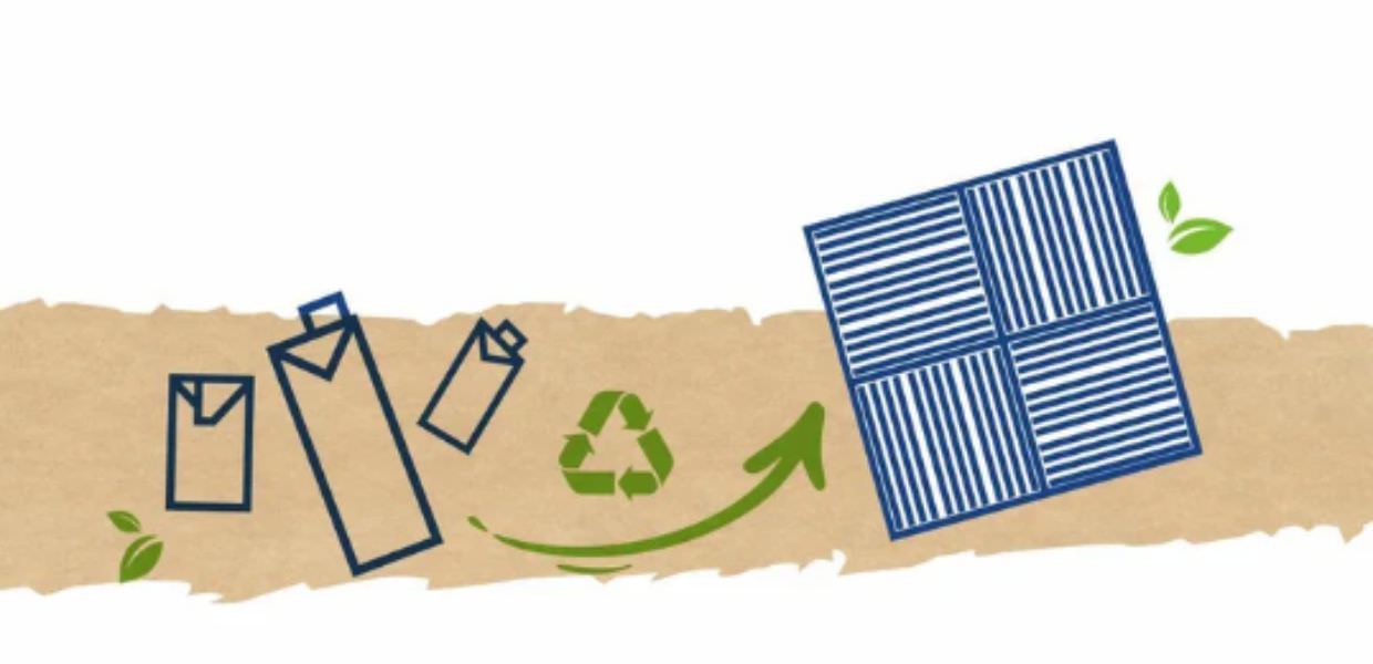 Riciclo, dai cartoni per bevande nascono piastrelle da giardino