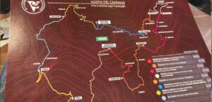 Terni, ‘Il Cammino di San Valentino’ 187 Km per scoprire il comprensorio ternano, foto mappa cammino