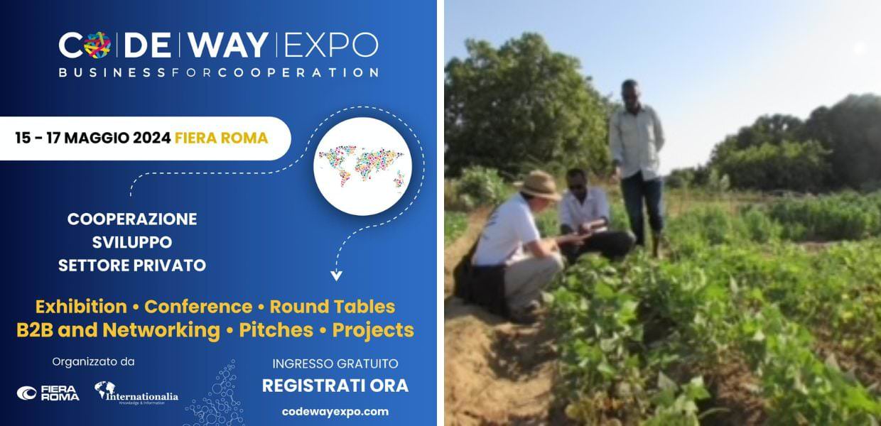 Codeway Expo 2024 opportunità e sinergie per il settore privato nella cooperazione allo sviluppo, dal 15 al 17 maggio a Fiera Roma