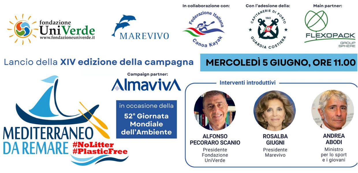 Mediterraneo da Remare, riparte la campagna itinerante di Fondazione UniVerde e Marevivo