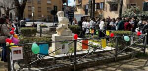 Orvieto (Tr), sempre più città gentile anche grazie agli studenti del Liceo Artistico, foto giardino della Gentilezza