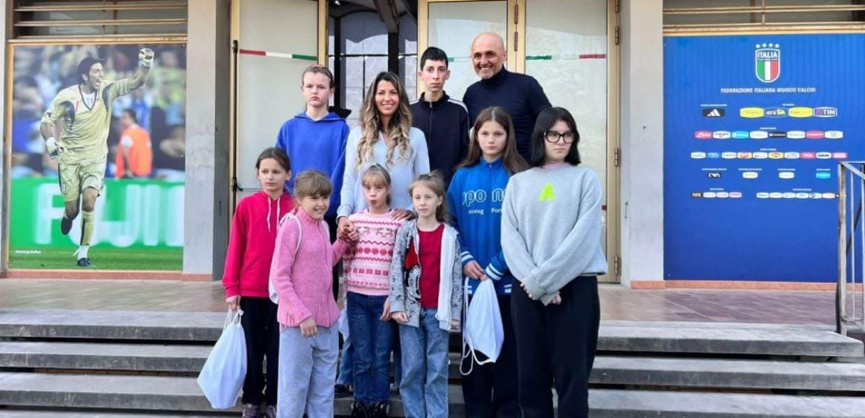 Claudia Conte e FIGC insieme per gli orfani in Ucraina