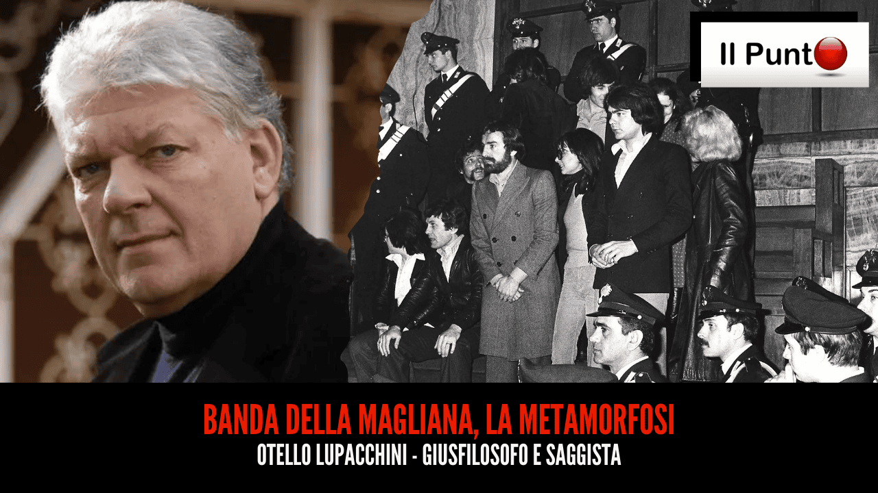 Il giusfilosofo ed ex magistrato Otello Lupacchini è l’ospite della nuova puntata del Punto di Giuseppe Vecchio, in onda questa sera alle 22.30 su TeleAmbiente, canale 18 del DTT nel Lazio e in Umbria e 221 nazionale. Si parlerà della Banda della Magliana e degli Anni di Piombo.